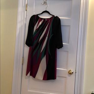 Tahari silk like fabric size extra small.